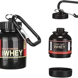 Protein Funnel Container with Scoop | 30ml Portable Supplement Funnel for Gym & Travel | Leakproof Pre-Workout & Protein Powder Dispenser with Keychain (Pack of 1)-26