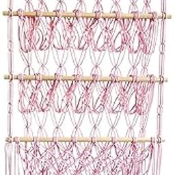 Stuffed Animal Net Macrame Stuffed Toy Net for Kids Bedroom Home Living Room Pink| Home Décor | Kitchen Tools-image-32