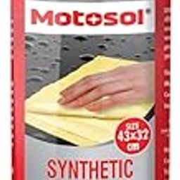 Motosol Synthetic Chamois for Car & Home | Ultra Absorbent Artificial Suede Drying Cloth | Scratch-Free | Reusable | for Car Wash, Glass, Mirrors, Kitchen, Furniture – 43x32 cm-image-7