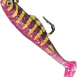 UJEAVETTE® Creative Fishing Lure Hook Lifelike Realistic Bait T Tail for Outdoor Pink-image-49