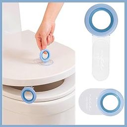 Jaimin Creation (Pack Of 2) Toilet Seat Lifter Self-Adhesive Toilet Seat Holder With Double Tape Toilet Seat Lifter Handle Clip Water Closet Toilet Lifter Avoid Direct Contact-1