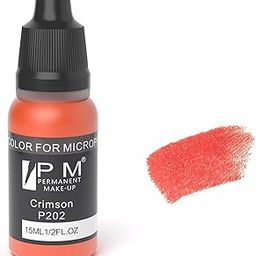 PM Permanent Makeup Cosmetic Color Micro Pigment by BELLE GAGA ™ Lips Permanent Makeup Pigment - Micro Pigment Cosmetic Colour Tattoo Ink Microblading Pigment (P202 Crimson)-image-75
