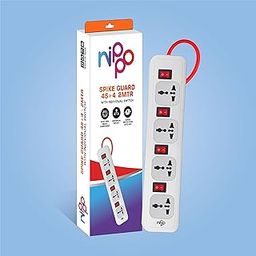 NIPPO 4KV Surge Protector I 4 Universal Socket with Individual switches I 2 Mtr Cord I 1 Year Warranty-31