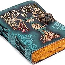 CRAFT JUNKY Vintage Leather Journal Diary for Women and Men Travel Diary Notebook for Writing Deckle Edge Paper-image-5