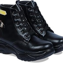 HimQuen Women Fashion Comfortable Leather Material PVC Rubber Sole Outer Mesh Lace-Up Anti-Slip Water Resistant Outdoor Sports Shoes-image-81