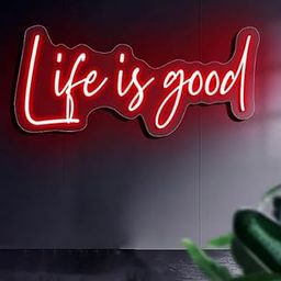 SG PRINT Life is Good Neon Sign Light for Bedroom,Handmade Led Neon Sign for Home Room Store Wall Decoration-image-85
