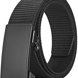 Men's Ratchet Web Belt Nylon Automatic Buckle Belt No Holes Invisible Belt for Men Fits on upto 32-38 Inches Waist Size-image-78