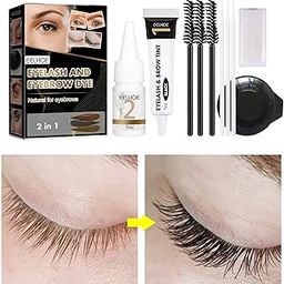 MERISHOPP Professional Eyelash Eyebrow Dye Tint Gel Oil Proof Eyebrow Tinting Kit Black-image-37