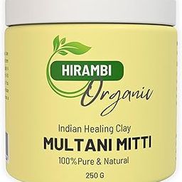 Hirambi Organic Multani Mitti Powder 250g | 100% Natural Fuller's Earth for Face & Hair | Deep Cleansing, Pore Minimizing, Oil Control & Skin Brightening Face Pack-image-93