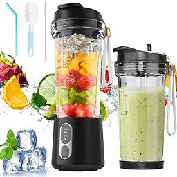UPMSX Smoothie Blender, 300W Portable Blender for Smoothies with Sharp Blades for Excellent Blending Performance, Detachable & Rechargeable for Travel, Gym, Home, Office-image-61