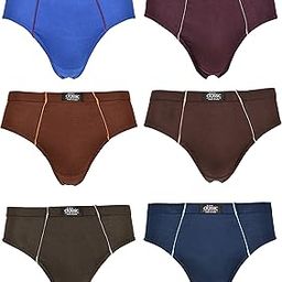 Men's Cotton Briefs Pack of 6 - Breathable and Comfortable | Fun Colors & Budget-Friendly | Classic & Cool Style | Value Pack | 10x The Comfort, 10x The Style-33