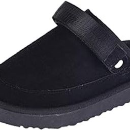 ™ Clogs Slippers Fashionable PU Suede Leather for Indoor Outdoor House Sandals 39 | Sandals & Flip Flops | Womens Shoes-picture-16