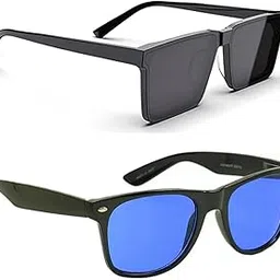 elligator UV Protected Wayfarer Sunglasses for Men & Women | Full-Rim Cover Eyewear for Driving, Cycling, Sports | Lightweight Flexible Optical Frame for All-Day Comfort & Selfies Article Numb_205-26-picture-13