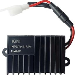 12V, 15A DC to DC Converter | Heavy Duty Build | 12V, 15AMP Output with High-Efficiency & Input DC Current 48-72V | Compatible with Electric Scooty, E-Bike, E-Rickshaw, E-Cycle | Waterproof IP67-image-2