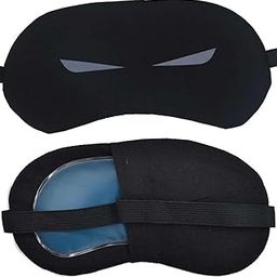 Quince Store Cotton Sleep Eye Mask For Side Sleeper Men Women, Zero Eye Pressure Sleeping Mask, Light Blocking Patented Design Night Blindfold, Soft Eye Shade Cover For Travel (Silver Batman Eye) (Black Batman Eye)-13