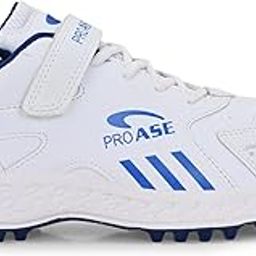 Pro ASE Lightweight Cricket Shoes - Durable & Comfortable | Ideal for Turf, Ground & Hard Surfaces | Allrounder Design with Studs, Velcro & Superior Grip | White, Blue, Grey-picture-54