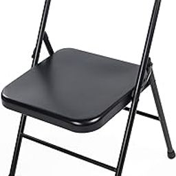 YOGIKUTI Yoga Chair Backless/Folding Chair Best for Iyengar Yoga, Backbending, Fitness & Meditation (Standard) - Black-image-19