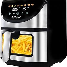 Libra 6.5 Liter air fryer for home, 1740 Watts, 9-in-1 Digital Function: Air Fry, Toast, Grill, Bake, Reheat & Keep Warm, uses 90% Less Oil, Stainless Steel Interior-5
