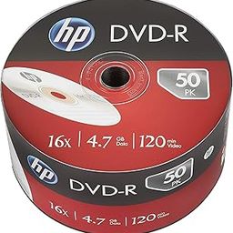 HP DVD-R 4.7GB Recordable Blank Digital Versatile Disc Shrink Wrap 16x Speed (Pack of 50)-7