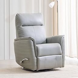 Home Centre 1 Seater Reno Faux Leather Recliner| Faux Leather Recliner| (Grey) |2 Year Warranty-picture-31