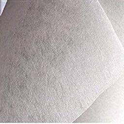 M Fabrics Iron On Non-Woven Fabric 10 Meters Fusible Interlining Embroidery Interfacing for Women Garments, Suits Boutique & Tailoring Purpose - Dot Canvas Interfacing (10 Meters), White-12