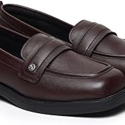 Stella 002 Slip-on Loafers for Women | Comfortable & Stylish Block Heel | Fashion Moccasins with Footpharma Footbed | Perfect for Casual, Formal Shoe-image-50