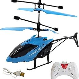 FRYING NEMO Remote Control Helicopter Toy Hand Sensor with USB Charging Remote Control Toys for Kids in Blue Color-image-26