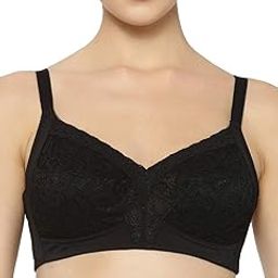 International Women's Non Padded | Wire Free | Doreen 36D Black | Full-Coverage Bra | Pack of 1-image-71