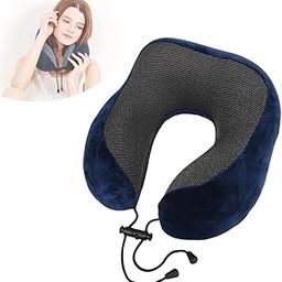 TLISMI Luxury Breathable Memory Foam Neck Pillow for Travel - Orthopedic Neck Pain Relief Neck Support for Airplanes, Cars, Trains- Portable & Skin-Friendly U-Shaped Neck Pillow for Men, Women& Kids-image-99