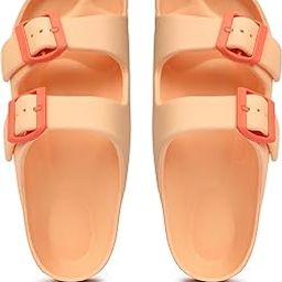 Boom Women’s Orange EVA Slippers | Lightweight Waterproof Anti-Slip House Sandals with Adjustable Buckle | Comfortable Ladies Slip-On Chappal for Indoor & Outdoor Use-image-94
