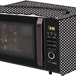 The Furnishing Tree microwave oven cover Suitable for IBELL 30 Liters OTG 30GDLX, Dustproof, Stain-Resistant, Cover Size WxDxH in CM- (51.5x42x30), Polka dot Pattern Grey-image-76