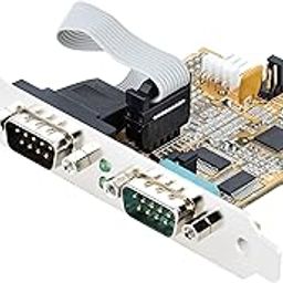 StarTech.com 2-Port PCI Express Serial Interface Card, Dual Port PCIe to RS232 (DB9) Serial Card, 16C1050 UART, Standard/Low Profile Brackets, COM Retention, for Windows/Linux (21050-PC-SERIAL-CARD)-4