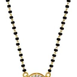 Designer 18 Inch Mangalsutra for Women | American Diamond Pendant | Wedding, Party & Ethnic Wear-image-61
