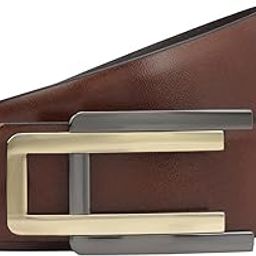 Genuine Leather Cognac Non Reversible Mens Belt (5118A-35-OL)-image-38