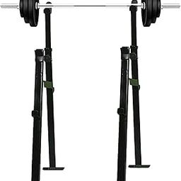 Fire fitness Home gym | Multi-Functional Fully Adjustable 3 Teir Squat Stand for Home Gym Barbell Stand for Squat Exercises adjustable Level and Height adjustable squat stand for home gym equipment-5