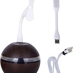 HEAVENGLOW Essential Oil Diffuser with Small Fan LED Light Mist Purifier Bedroom-image-1