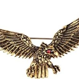 Golden Winged Eagle Lapel Pin For Men-46