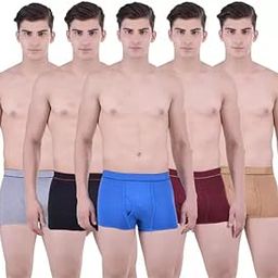 Pack of 5 - Men's Underpant Cotton Mini Trunks Underwear-54