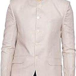 wintage Men's 100% Linen Festive and Casual Blazer Coat Jacket : Natural-picture-36
