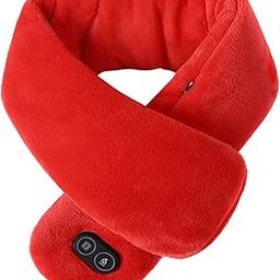 USB Heated Neck Wrap for Men & Women - 3 Temp. & 4 Massage Settings - Soft Scarf for Running, Skiing, Cycling-image-76