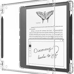 BOZHUORUI Clear Case Fits Kindle Scribe 10.2 Inch(2022 Release)- Slim Lightweight Tpu Transparent Flexible Soft Back Shell Cover For Tablet With Pen Holder(Clear)-13
