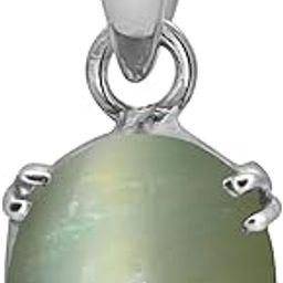 3 to 12.50 ratti cat Eye Pendant Silver Certified for Men and Women-80