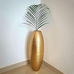 Hammered Gold Metal Flower Vase | Elegant Flower Vase for Home Decor | Ideal for Gifting (24 inch)-image-36