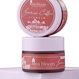 Mea Bloom Sonrisa "Coffee" I LIP BALM I SPF30 PA++ I Mocha Tint I Nourish I Hydrate I Repair I Protect I Infused with Peptide + Ceramide Complex + Hyaluronic Acid + Squalane + Shea Butter + Cocoa Butter + Rhododendron + Honey + Jojoba Oil + Rosehip Oil I For Adults & Teens I 15 Gm (pack of 1)-image-3