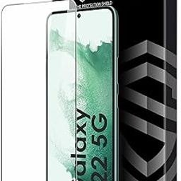 Military-Grade Gorilla Tempered Glass Compatible with Samsung Galaxy S22 and Galaxy S23 (6.1 Inch) With Installation Kit | Edge to Edge Coverage | Black-3