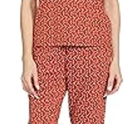 amazon brand - symbol Women's Cotton Regular Fit T-Shirt and Jogger Night Suit Pajama Set (Night Wear | Co-ord Set | Lounge Wear Set)-picture-45