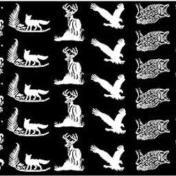 Forest Friends White Fused Glass Decals-picture-30