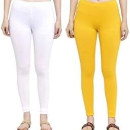 Solid Ankle Length Leggings for Women eaf Green (RL_540_2XL_-image-69