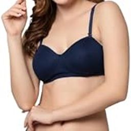 Women's Padded Wire-Free Bra & Panty Set – Soft Polycotton Lingerie (Pack of 1)-picture-56