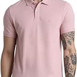 Men Pure Cotton Polo Collar Slim Fit T-Shirt-image-1